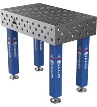 Welding table PRO 15 mm - 1000x600mm - Φ28 - Diagonal - On feet