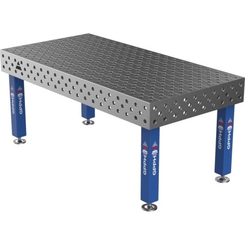 Welding table PRO 15 mm - 2000x1000mm - Φ28 - Diagonal - On feet