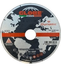 Pjovimo diskas Globe 125x22.2 Dynamic, juodam ir nerūd. plienui - 1.0 mm 