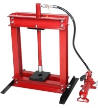 Hydraulic shop press with gauge 4t