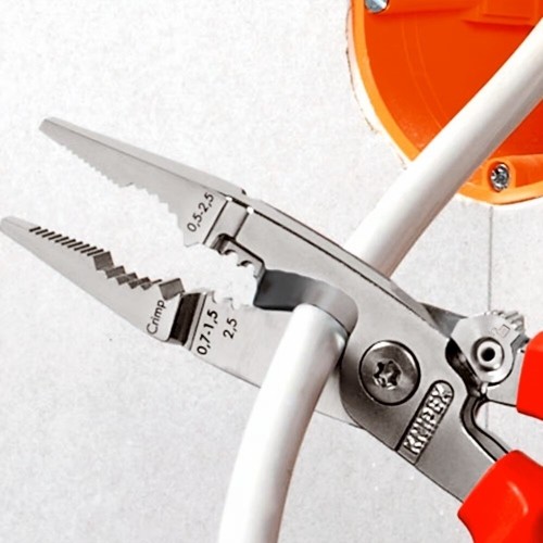 Pliers for electrical installation VDE 200mm KNIPEX