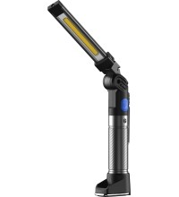 Prožektorius darbui lankstus su UV COB+SMD (įkraunamas)