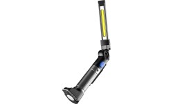 Prožektorius darbui lankstus su UV COB+SMD (įkraunamas)