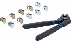 Fixing clamps set with pliers