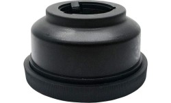 Quick realease nut plastic pressure lid with rubber buffer