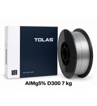 Suvirinimo viela AlMg5 (D300 - 7kg)  - 0.8