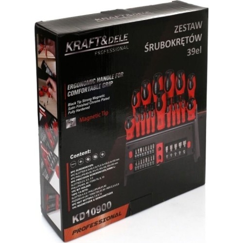 Screwdrivers and bits set of 39 pcs