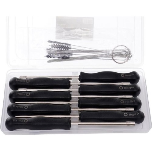 Keys for adjusting carburetors 8 pcs + brushes