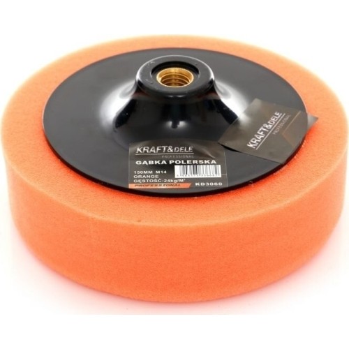 Poliravimo kempinė 150mm 24kg/m3 (oranžinė)