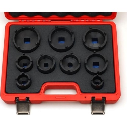 Inside tooth groove bearing lock nut set (9pcs) KM0-KM12