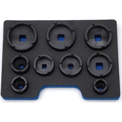 Inside tooth groove bearing lock nut set (9pcs) KM0-KM12