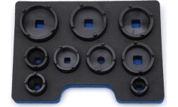 Inside tooth groove bearing lock nut set (9pcs) KM0-KM12