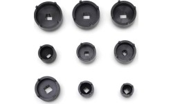 Inside tooth groove bearing lock nut set (9pcs) KM0-KM12