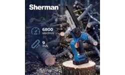 Cordless chainsaw ET-510 with automatic chain lubrication and two 2.0 Ah batteries