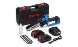 Cordless chainsaw ET-510 with automatic chain lubrication and two 2.0 Ah batteries