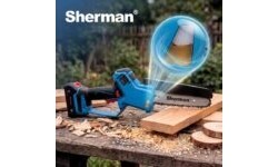 Cordless chainsaw ET-510 with automatic chain lubrication and two 2.0 Ah batteries