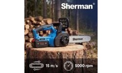 Cordless chainsaw ET-512 with 2 × 4.0 Ah batteries