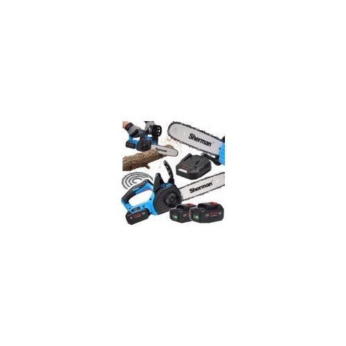 Cordless chainsaw ET-512 with 2 × 4.0 Ah batteries
