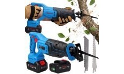 Cordless reciprocating saw ET-505 with 2 × 4.0 Ah batteries
