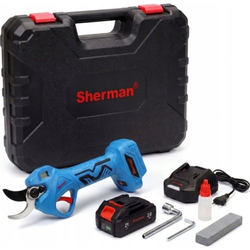 Cordless pruning shears ET-507 with two 2.0 Ah batteries