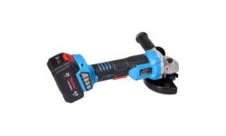 Cordless angle grinder ET-301 with two 4.0 Ah batteries