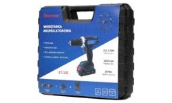 Cordless drill-driver ET-101, 21 V, 28 Nm – two batteries