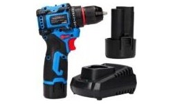 Kompaktiškas akumuliatorinis gręžtuvas-suktuvas ET-103, 12 V, 35 Nm – du akumuliatoriai