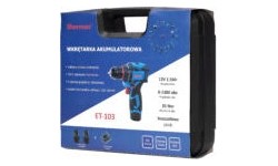 Compact cordless drill-driver ET-103, 12 V, 35 Nm – two batteries