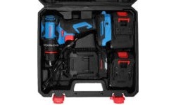Cordless impact drill-driver ET-102, 21 V, 50 Nm – two batteries
