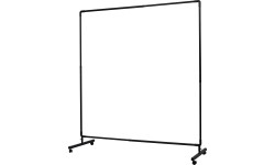 Welding safety curtain with frame, 1.80 x 1.80 m - green