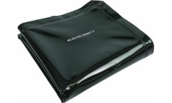 Welding safety curtain with frame, 1.80 x 1.80 m - green