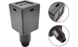 Breather for oil compressor 3/8" black. Spare part.