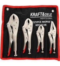 Locking pliers set, 4 pcs.