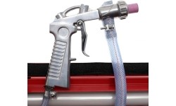 Vertical sandblaster, 90 L, with LED lighting