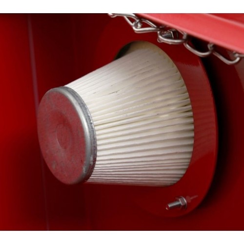 Vertical sandblaster, 90 L, with LED lighting