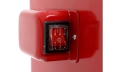 Vertical sandblaster, 90 L, with LED lighting