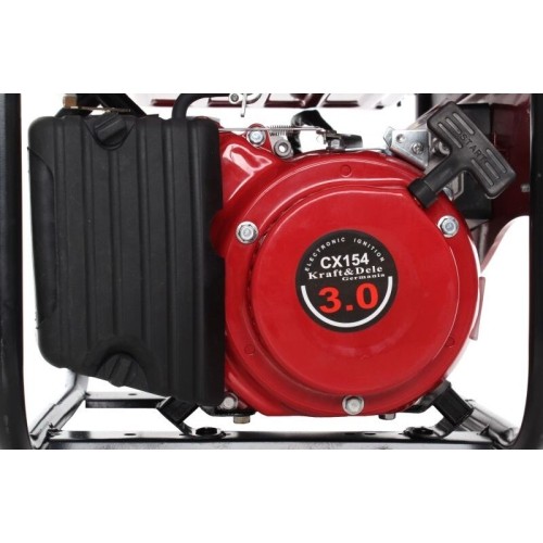Single-phase petrol generator, 230 V / 12 V