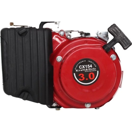 Single-phase petrol generator, 230 V / 12 V