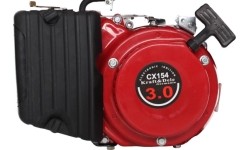 Single-phase petrol generator, 230 V / 12 V