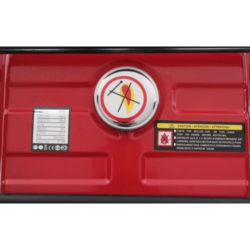 Single-phase petrol generator, 230 V / 12 V