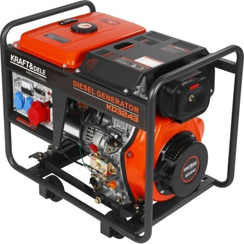 Diesel electric generator, 6.5/7 kW, 230/400 V, with electric start