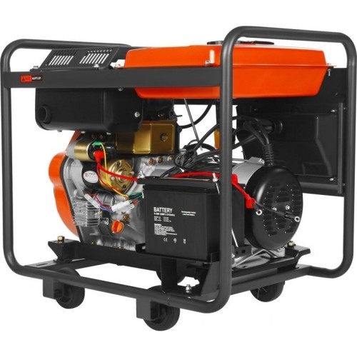 Diesel electric generator, 6.5/7 kW, 230/400 V, with electric start