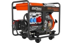 Diesel electric generator, 6.5/7 kW, 230/400 V, with electric start