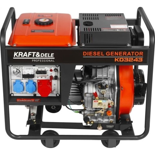 Dyzelinis elektros generatorius, 6,5/7 kW, 230/400 V, su elektriniu paleidimu