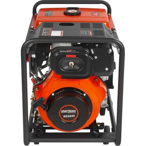 Diesel electric generator, 6.5/7 kW, 230/400 V, with electric start