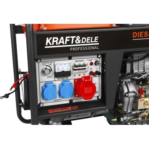 Diesel electric generator, 6.5/7 kW, 230/400 V, with electric start