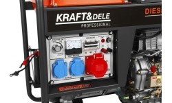 Diesel electric generator, 6.5/7 kW, 230/400 V, with electric start