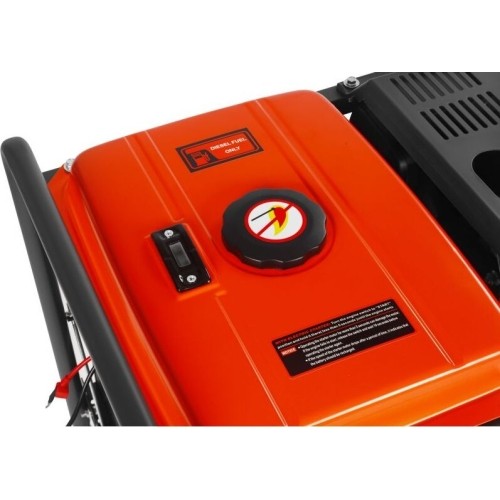 Diesel electric generator, 6.5/7 kW, 230/400 V, with electric start