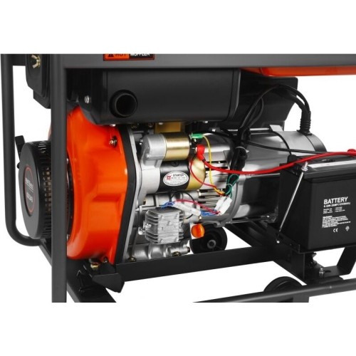 Diesel electric generator, 6.5/7 kW, 230/400 V, with electric start