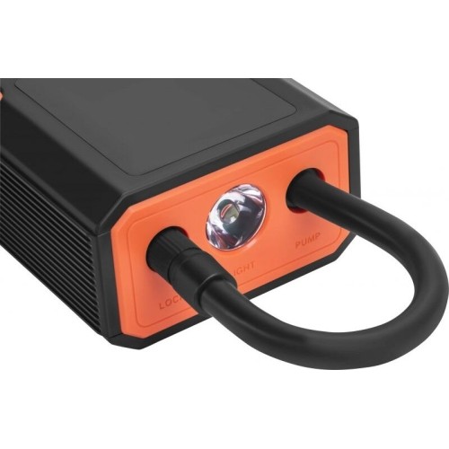 Cordless air compressor, 0.2–10.3 bar, with LED display and flashlight
